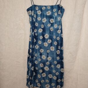 Bear Dance Blue Daisy Midi Dress